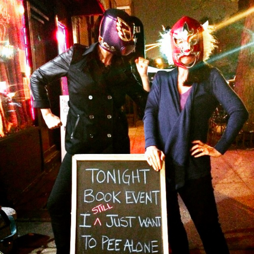 "Sometimes (as in never before), you have a book signing event at a great little shop where they happen to sell masks and the light behind you and @thekimbongiorno looks like a sci-fi movie. (And then you go home to the burbs.)" - @fordeville via Instagram