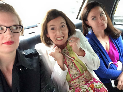 One of us doesn't get to NYC much | Kim Bongiorno with Christine Burke and Kim Forde for I STILL Just Want to Pee Alone 2015