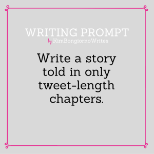 Writing prompt by KimBongiornoWrites #amwriting | twitter