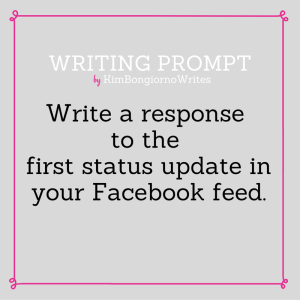 Writing prompt by KimBongiornoWrites #amwriting | Facebook