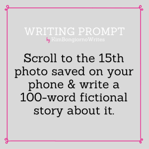 Writing prompt by KimBongiornoWrites #amwriting | fiction writing exercises